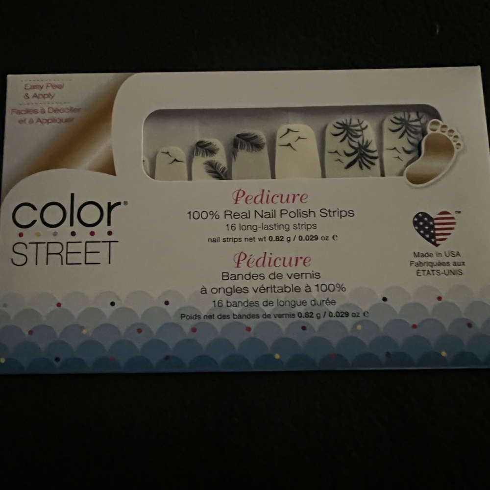 Retired Color Street Pedicure (Palm Down)